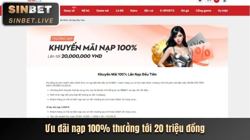 Banner khuyến mãi nổ hũ
